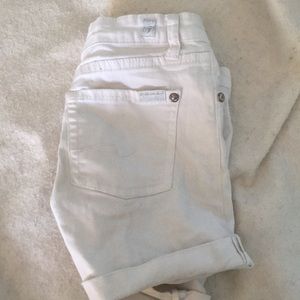 White jean shorts size 14 girls